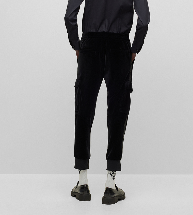 Slim-Fit Cargo Trousers with Side Stripes