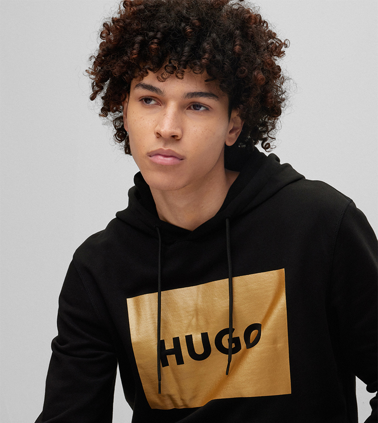 Hugo hoodie black clearance