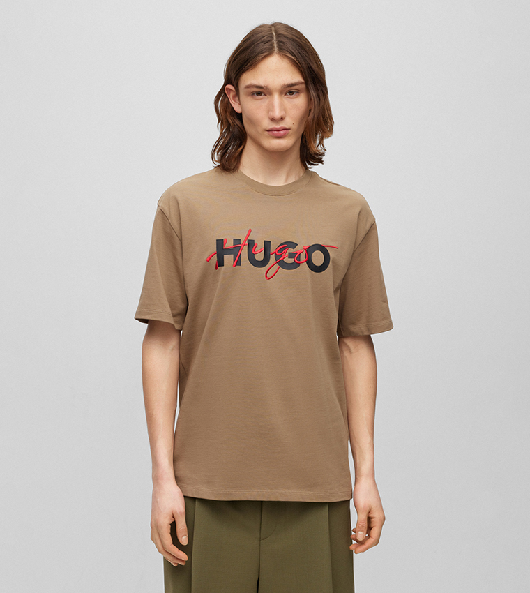 Logo Printed Crew Neck T Shirt
