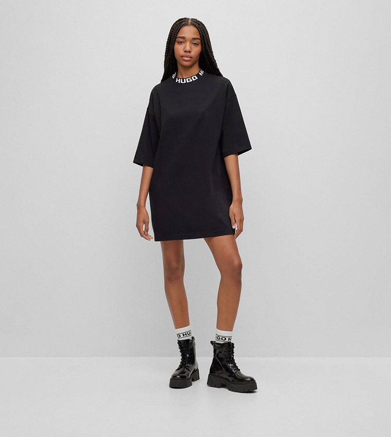 T shirt dress with logo deals