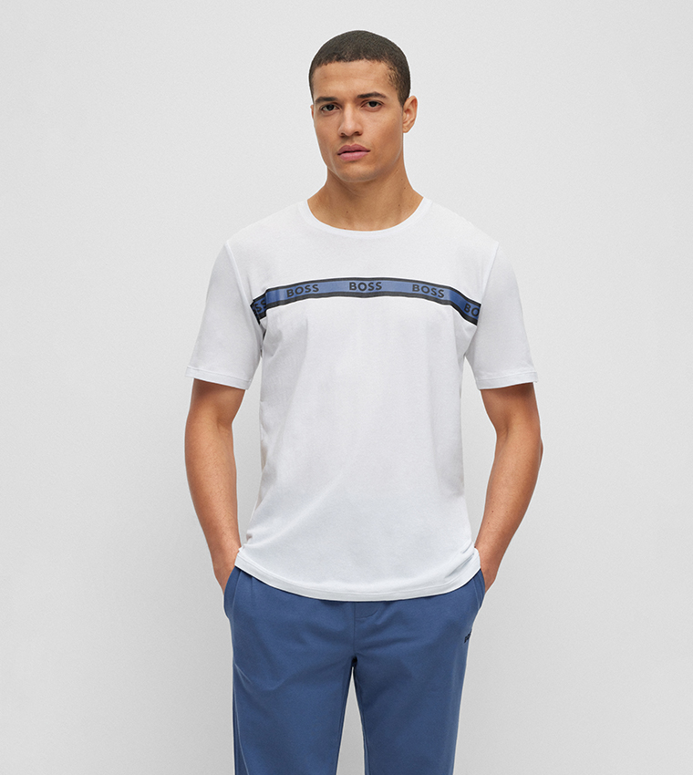 Boss white t shirts hot sale