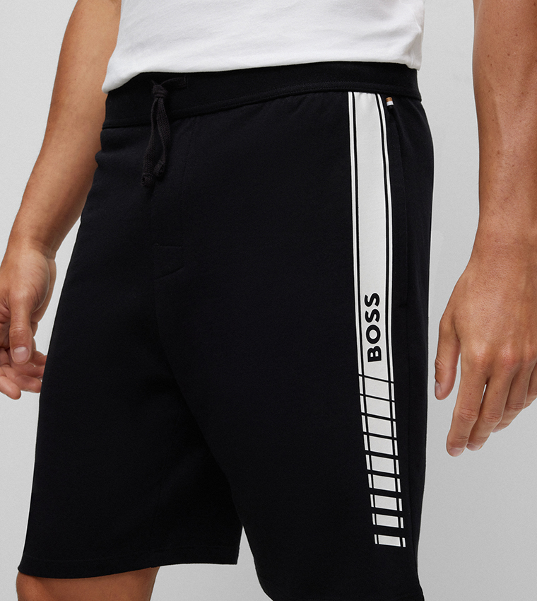 Logo Detail Drawstring Waist Shorts