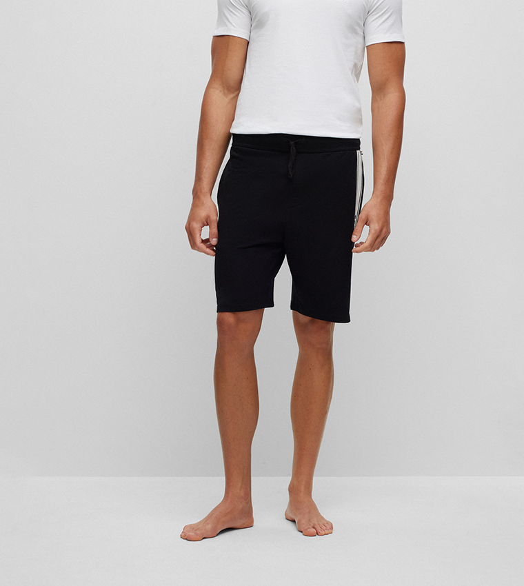 Logo Detail Drawstring Waist Shorts