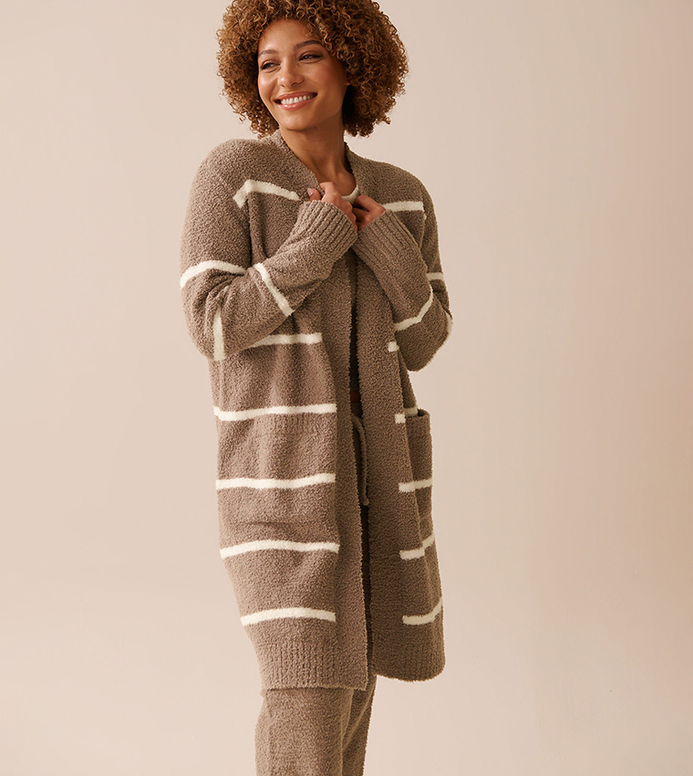 كارديغان شينيل طويل 