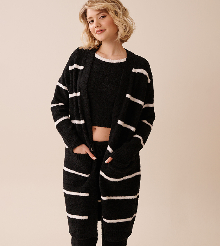 Chenille Long Cardigan