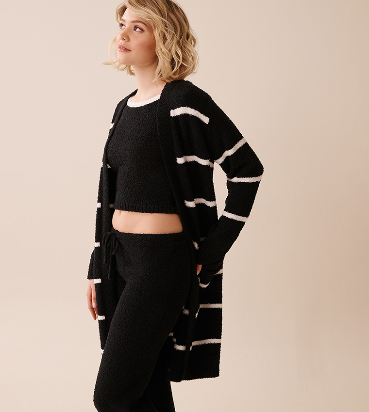 Chenille Long Cardigan