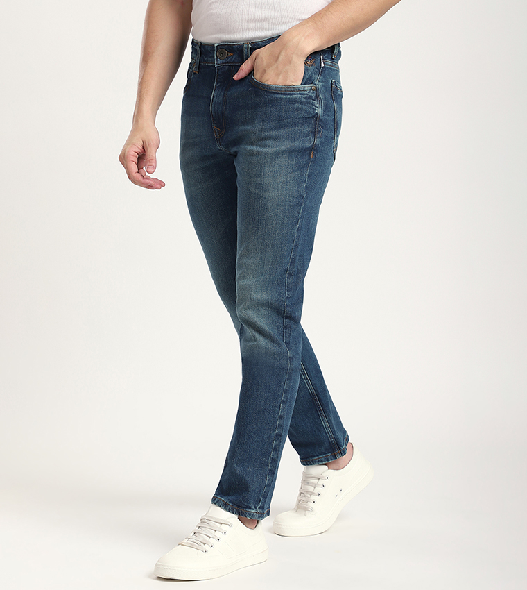Washed Slim Fit Jeans