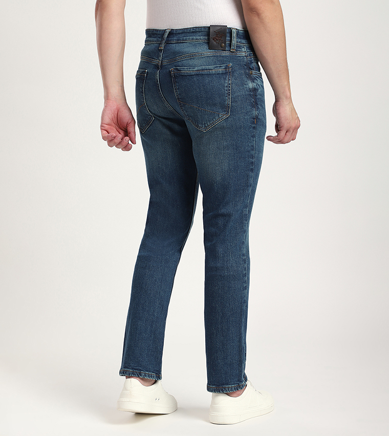Washed Slim Fit Jeans