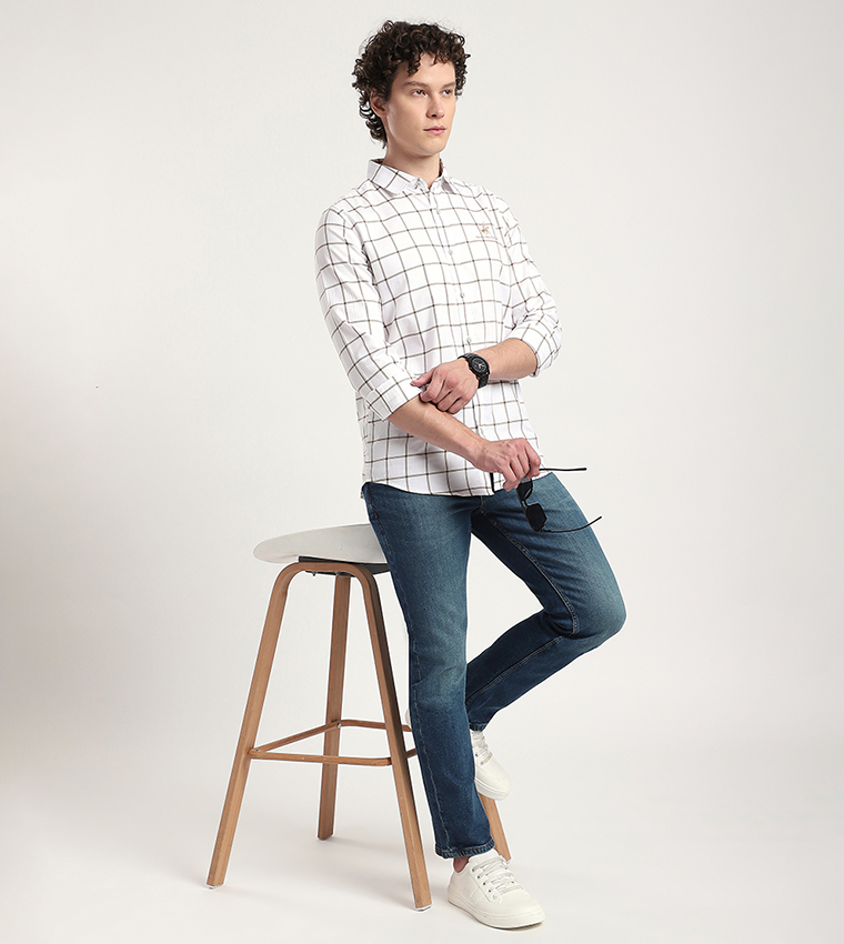 Washed Slim Fit Jeans