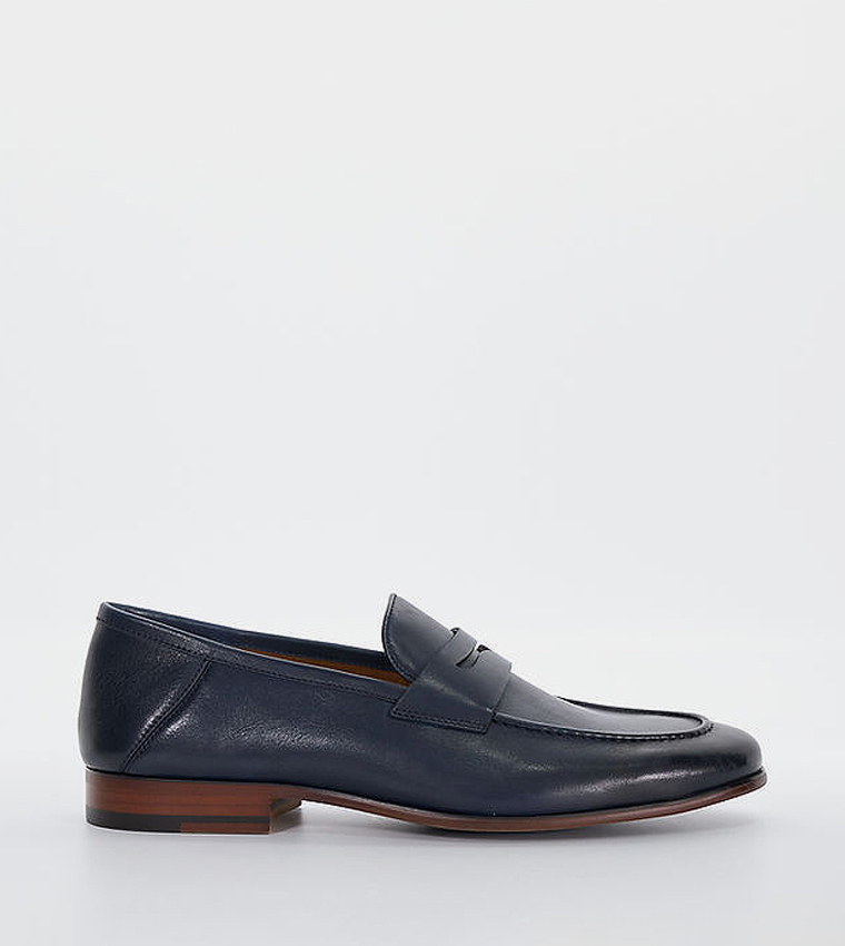 Textured Slip-On Loafers