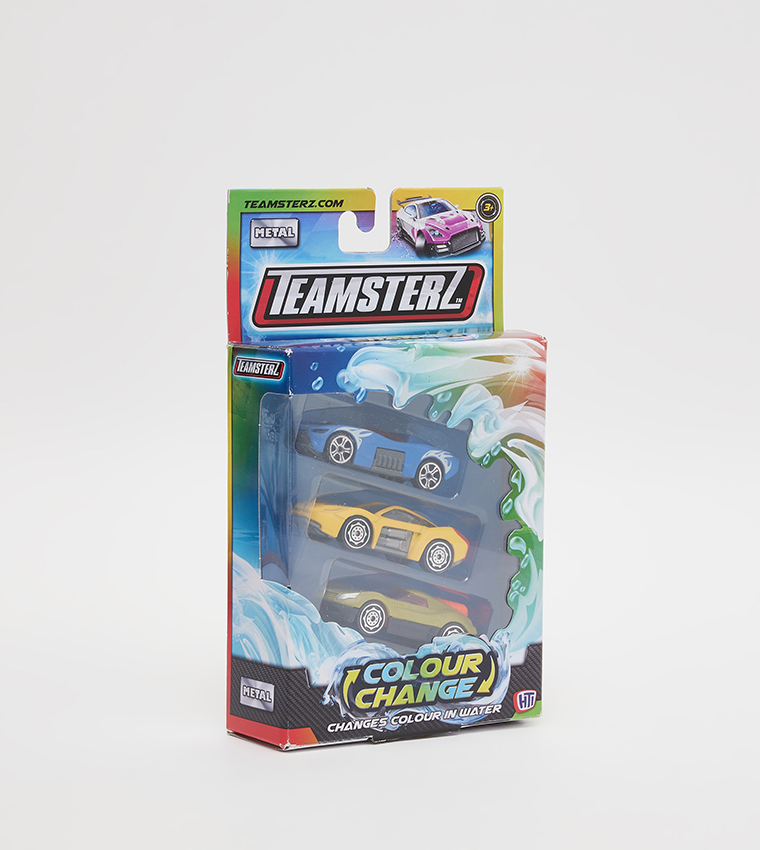 3-Pack SM Colour Change Car Toy Set