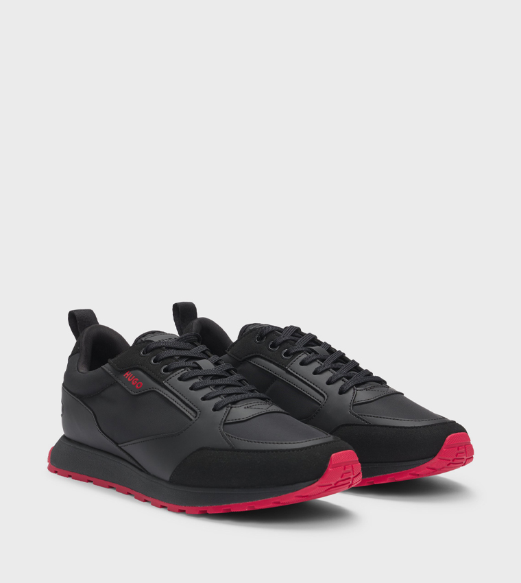 Logo Detail Lace-Up Sneakers