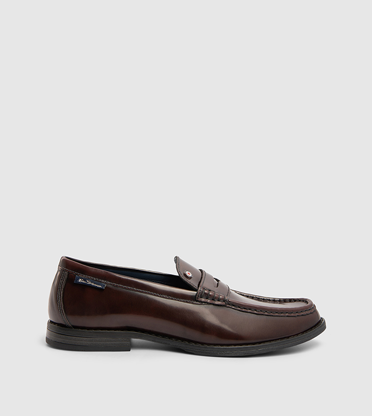 FULFORD Solid Leather Loafers