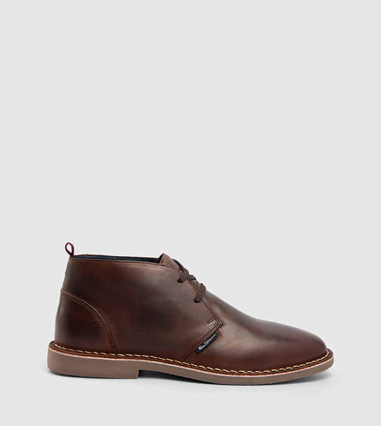 HEMMINGS Waxy Leather Lace-Up Boots