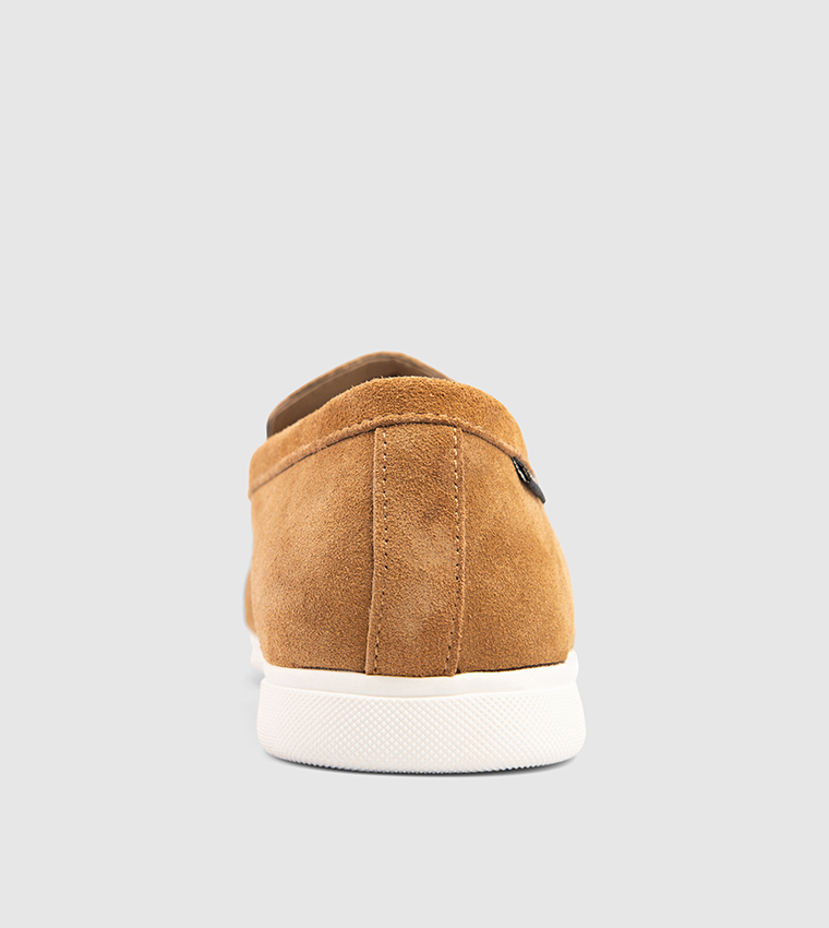 AMARILLO Solid Suede Loafers