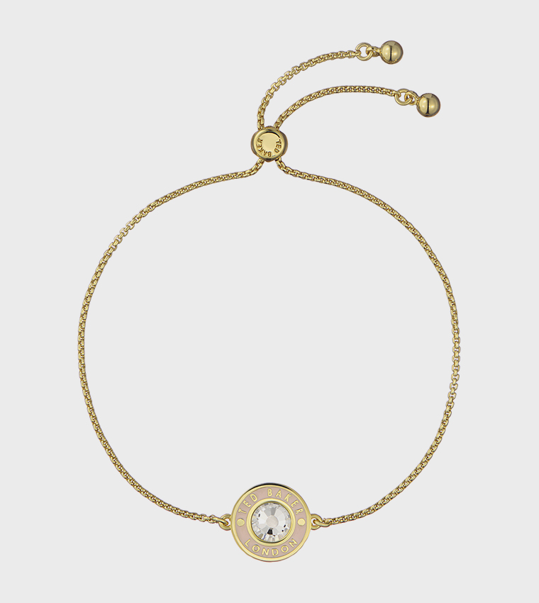 CHERLA Crystal Button Adjustable Bracelet