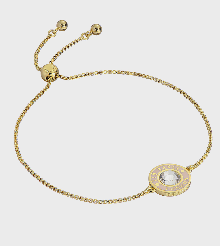 CHERLA Crystal Button Adjustable Bracelet