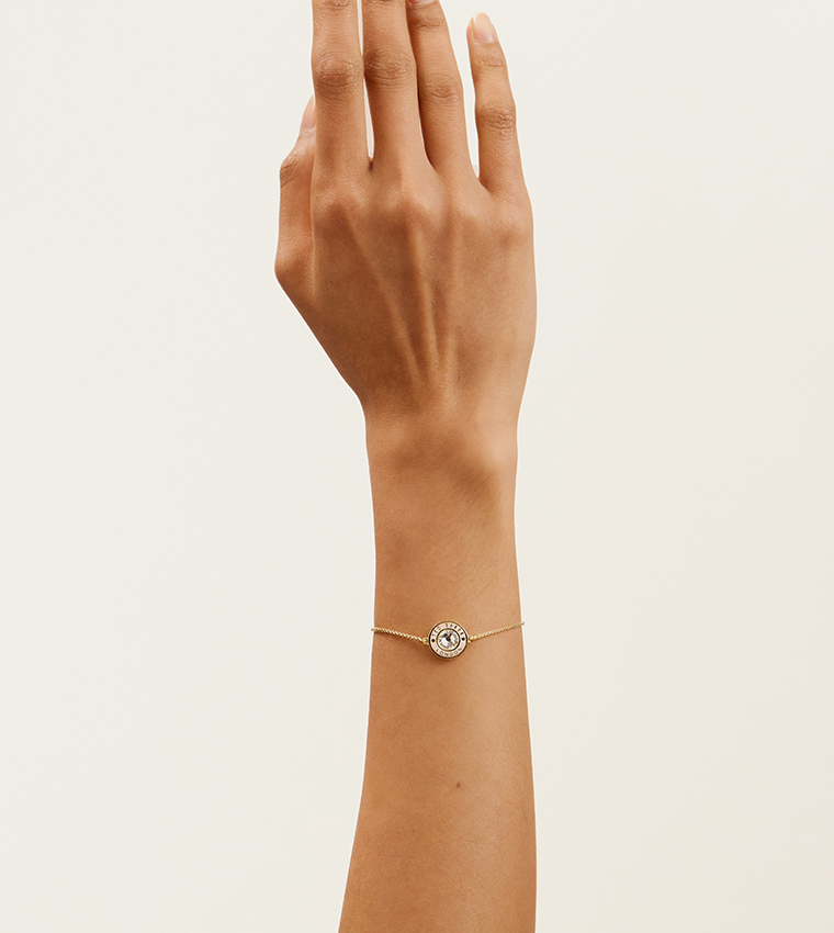 CHERLA Crystal Button Adjustable Bracelet