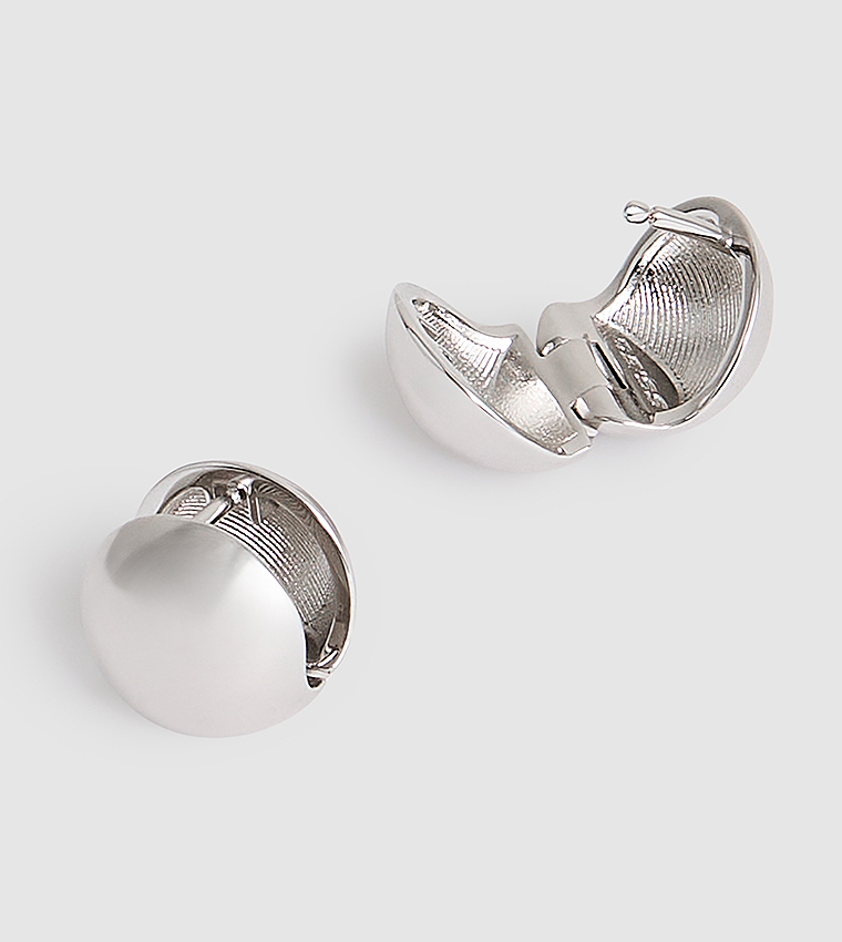 POLLIE Polished Ball Huggie Earrings