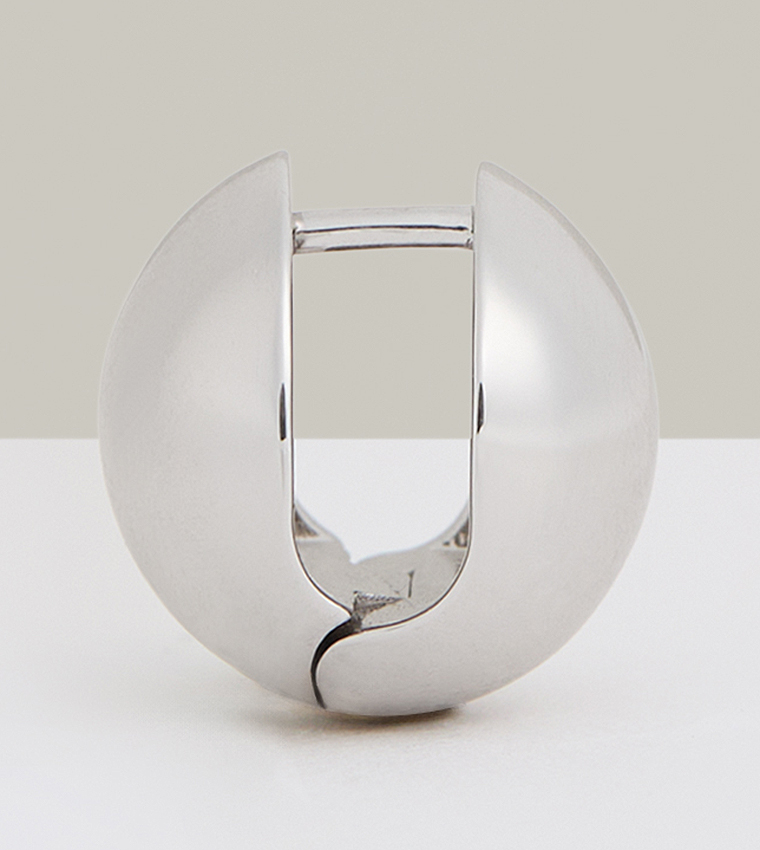 POLLIE Polished Ball Huggie Earrings