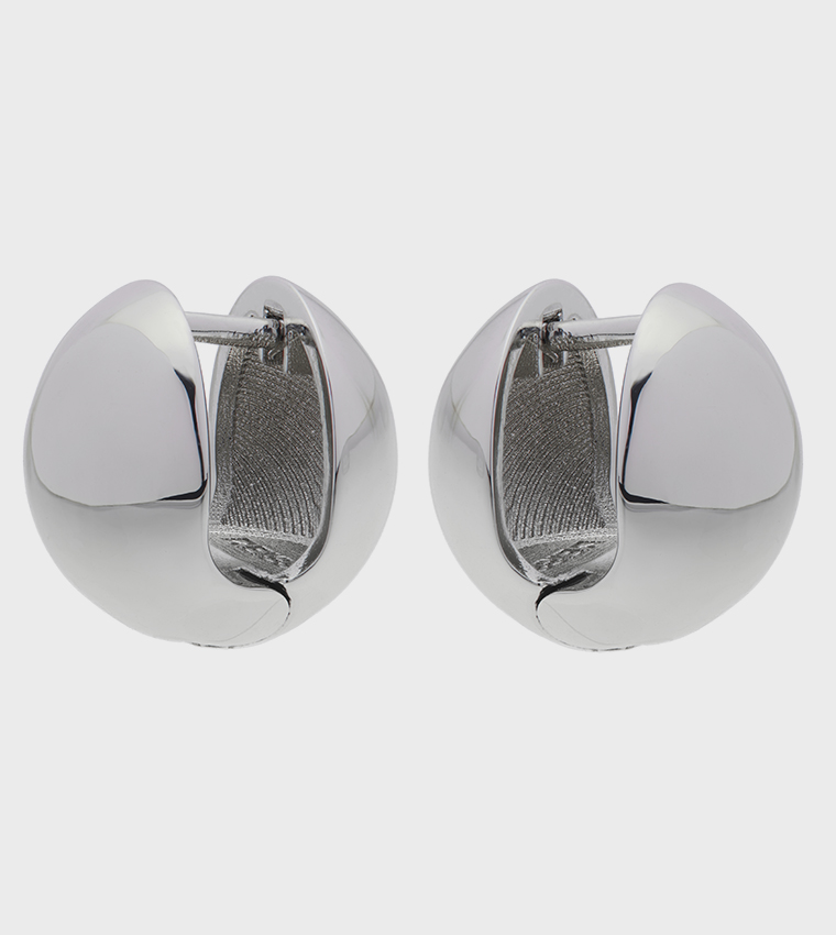 POLLIE Polished Ball Huggie Earrings