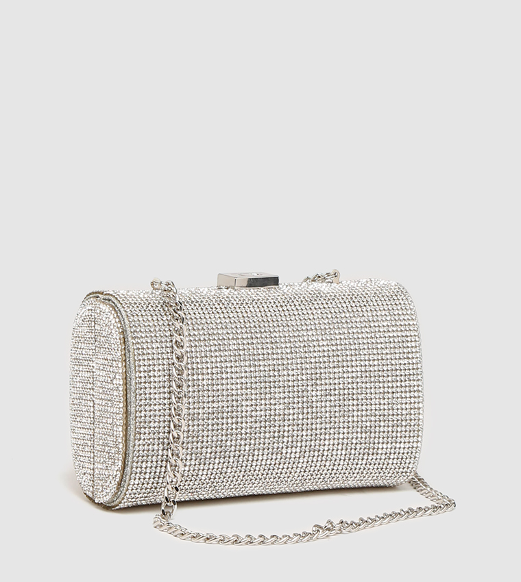 حقيبة يد -فضي