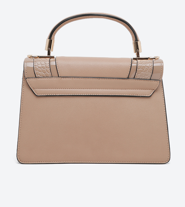 Buy Dune London Debenie Cappuccino Grab Bag Blue In Brown | 6thStreet Qatar