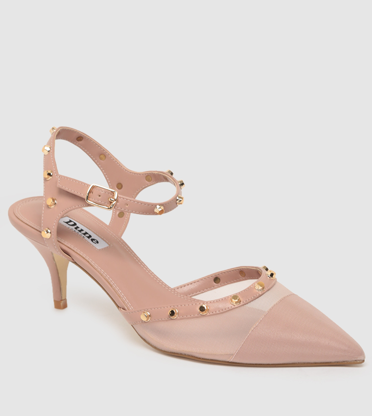 Dune studded kitten heels best sale