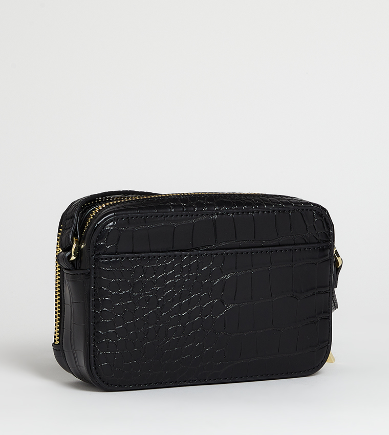 STINA Croc Textured Camera Bag