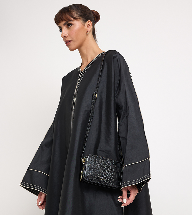 STINA Croc Textured Camera Bag