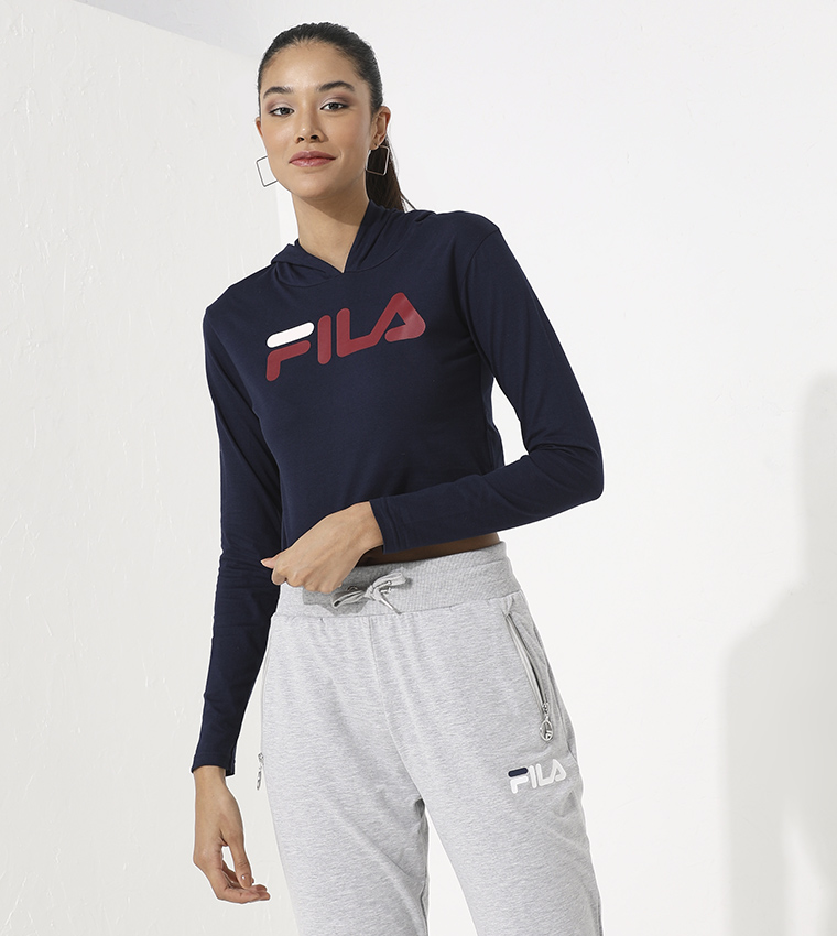 Buy Fila Fennel Hoodie In Blue 6thStreet UAE