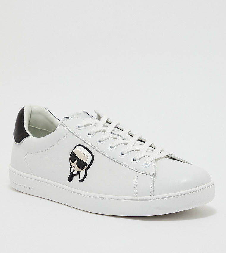 Buy Karl Lagerfeld Kourt II Karl Stud Sneakers In White