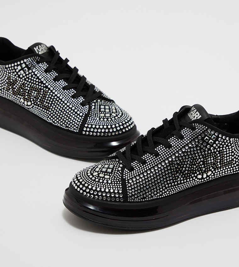 Karl lagerfeld store embellished sneakers