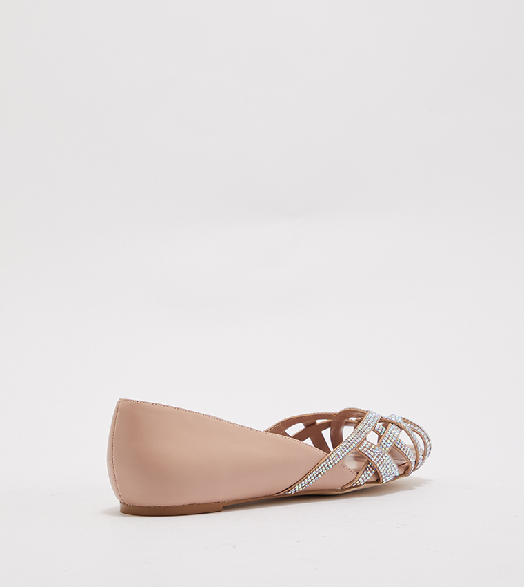 Open toe outlet ballet pumps