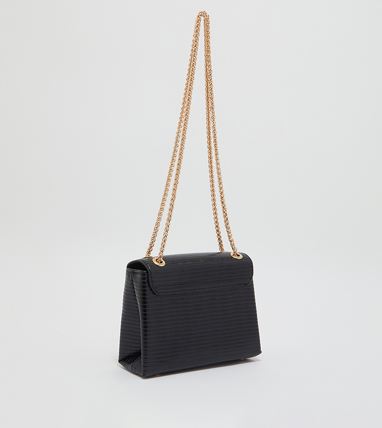 【co】Dune London ショルダーバッグ Buy Dune London Logo Embellished Flap Over Bag With Chain