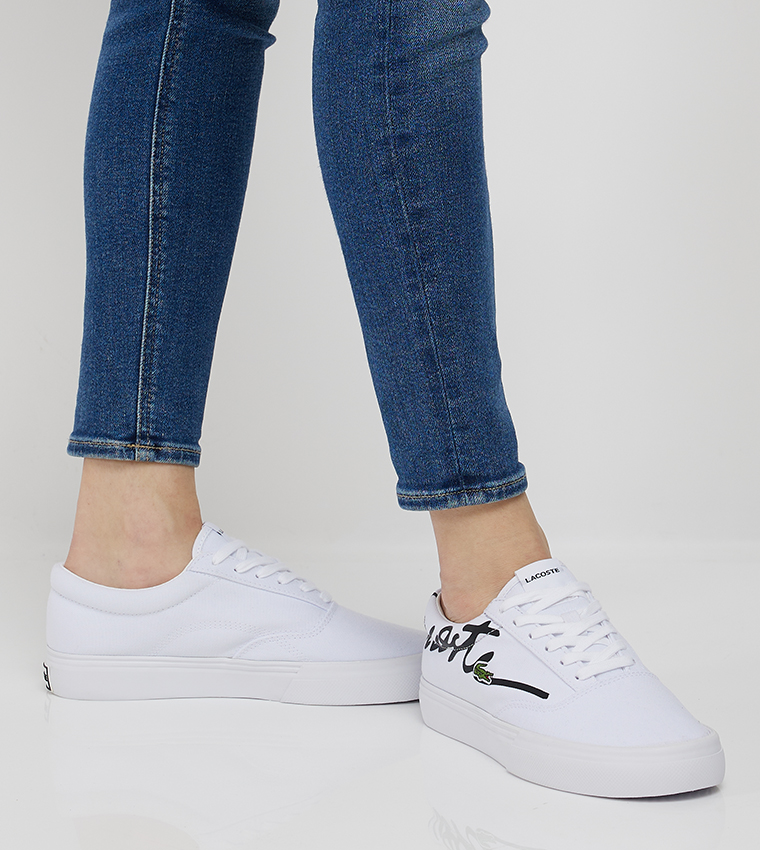 GRIPSHOT BL Logo Printed Lace-Up Sneakers