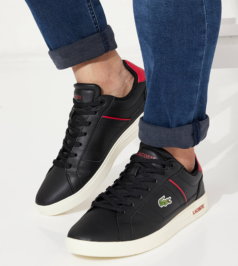 Lacoste europa black sales