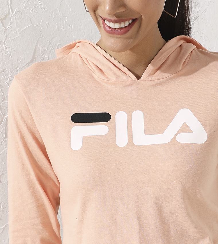 Buy Fila Fennel Hoodie In Pink | 6thStreet UAE