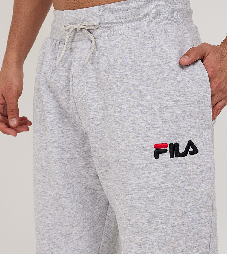 Buy Fila Logo Embroidered Joggers In Grey 6thStreet Kuwait