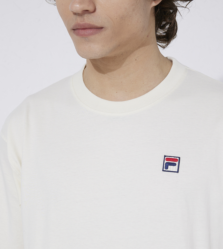 Buy Fila Logo Detail Golf Club Crew Neck T Shirt In White 6thStreet UAE