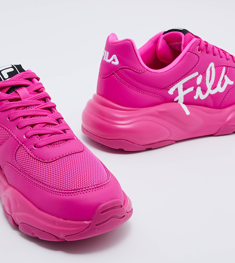 ASTRO Mesh Detail Lace Up Sneakers