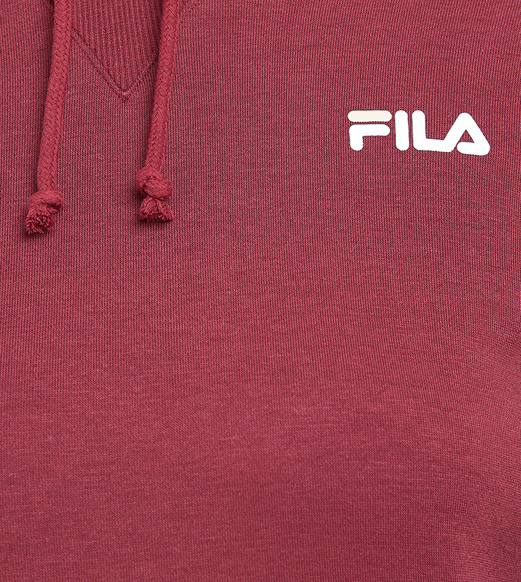 Logo Printed Fleece Hoodie