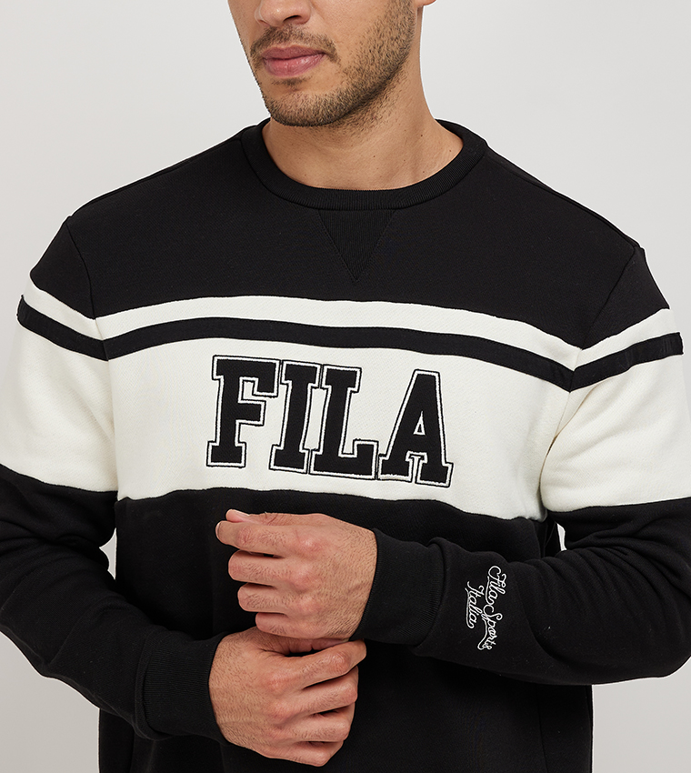 Fila black sweater best sale