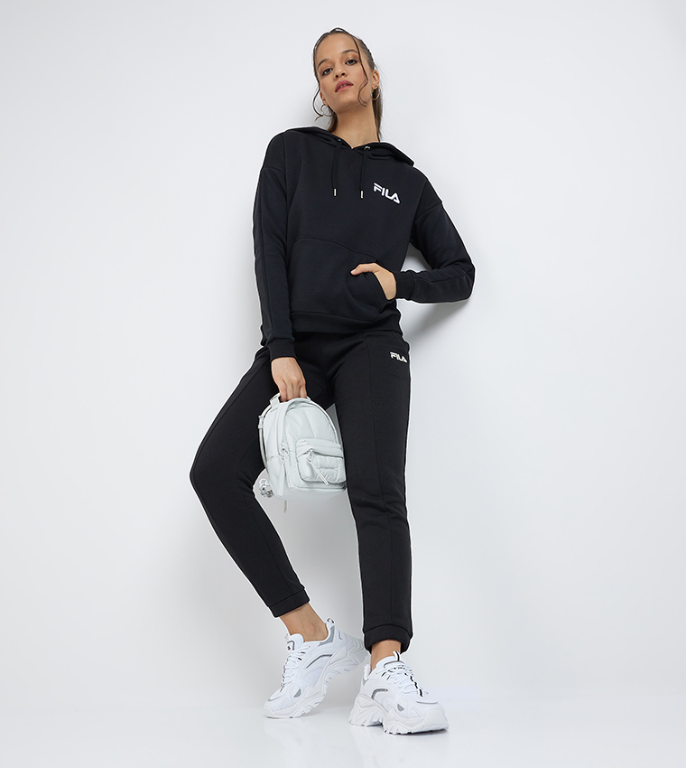 Logo Embroidered Long Sleeves Hoodie