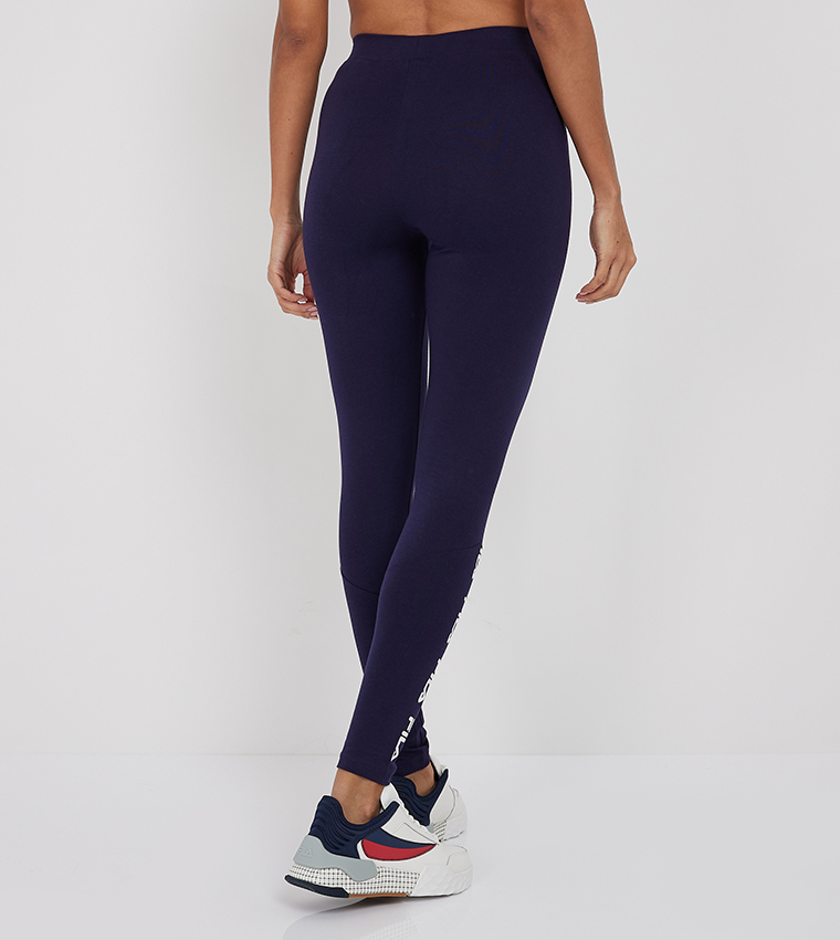 Fila, Pants & Jumpsuits, Fila Womens Size Medium Highwaisted Leggings  Navy Blue