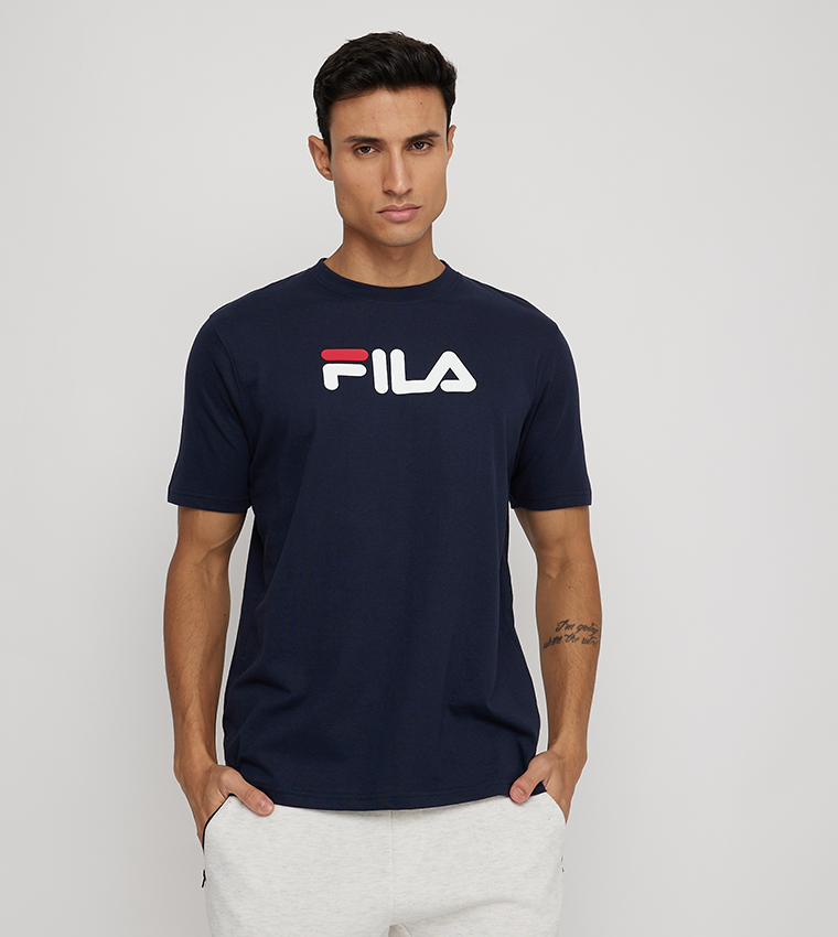 Navy fila shirt on sale