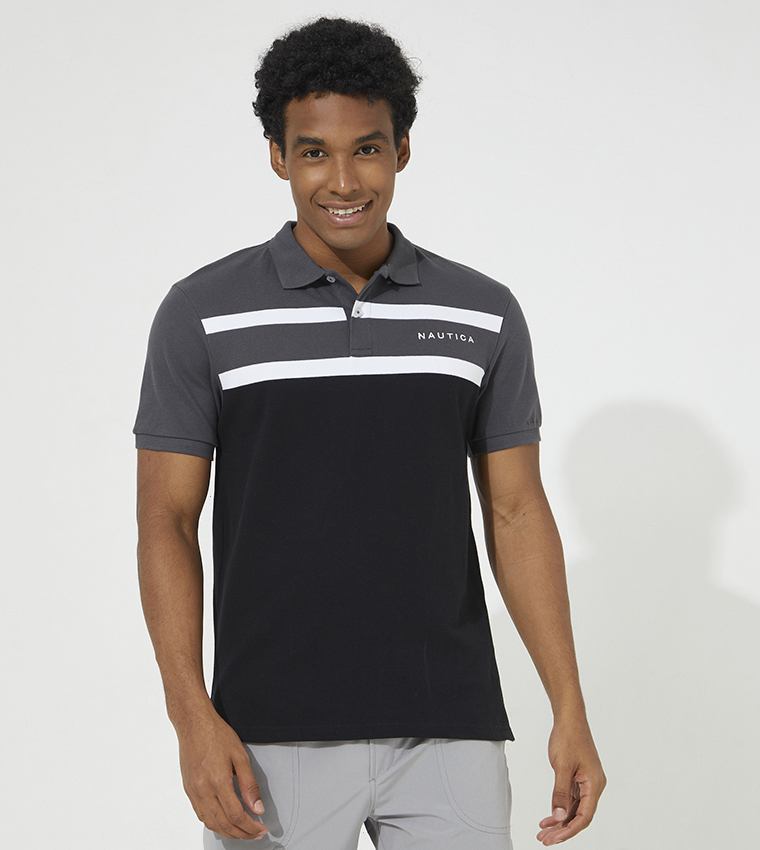 Black shop nautica polo