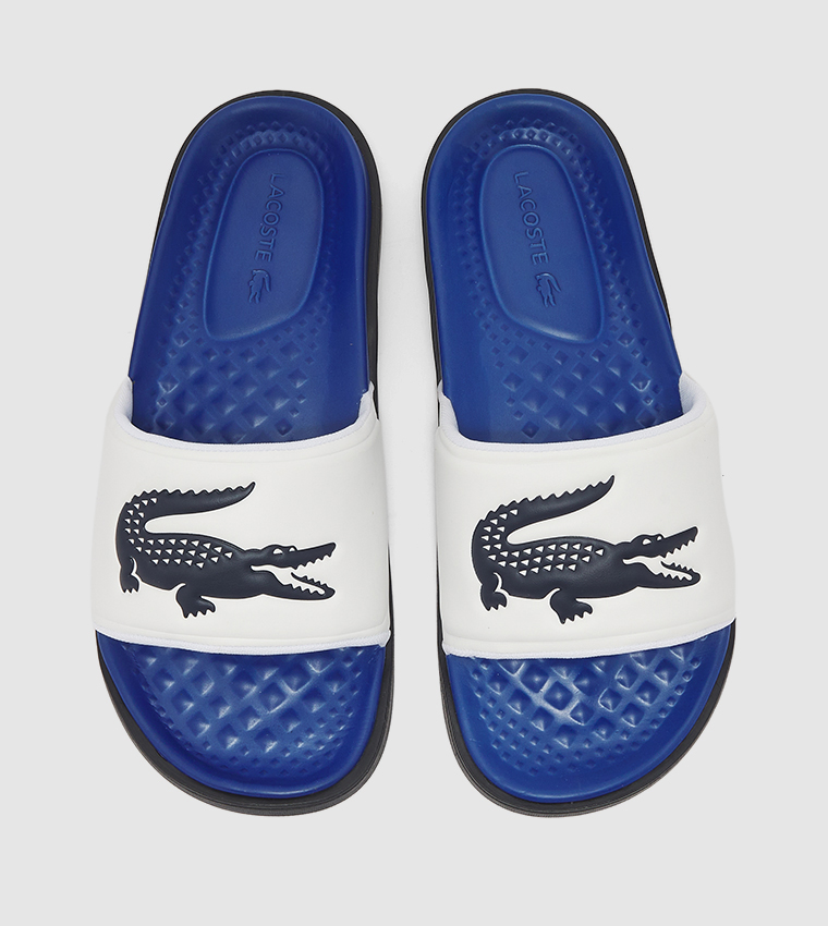 Lacoste clearance sliders blue