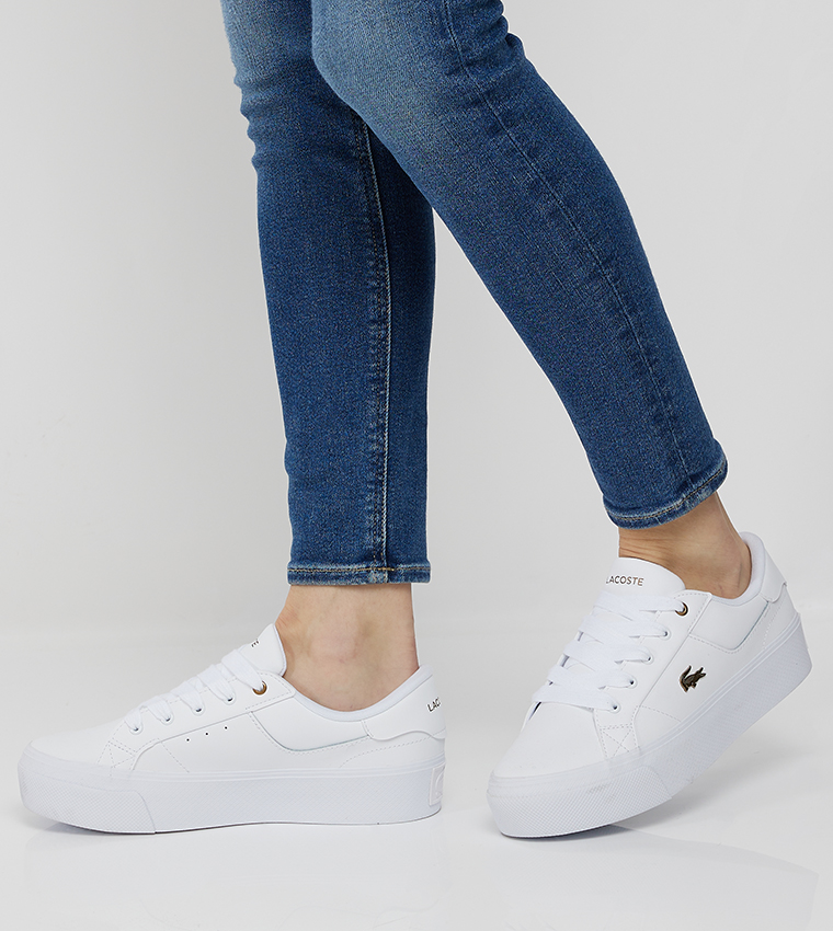 Lacoste Ziane Chunky Basket Lacoste Femme Bleu Marine Chaussures - Main Image