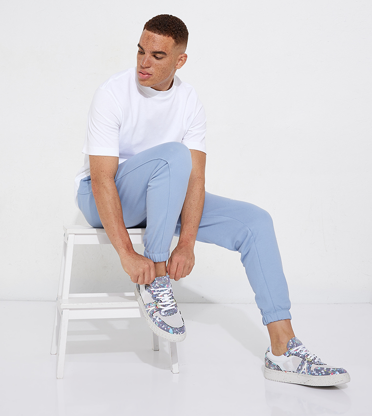ECO Printed Lace-Up Sneakers